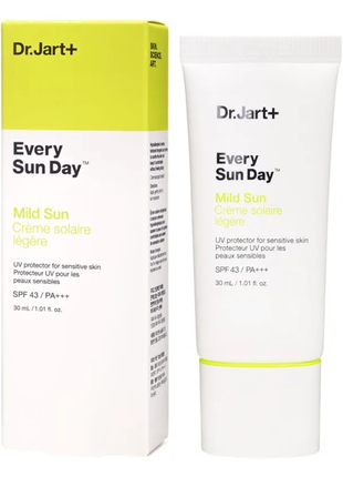 Мягкий солнцезащитный крем для чувствительной кожи dr.jart every sun day mild sun