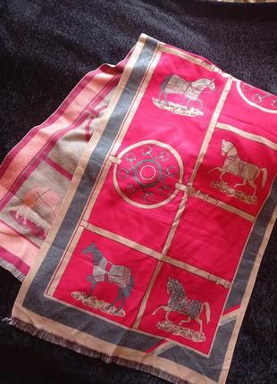 Шерстяной платок с лошадьми, платье, палантин жешады, кони, шерстированной пластинок, шарф с лошадьями