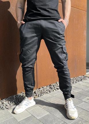 Мужские котоновые штаны "baza"  графит6 фото