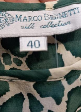 Майка ,топ,блуза шовкова 100% натуральний шовк брендова marco brunetti італія  нова.3 фото