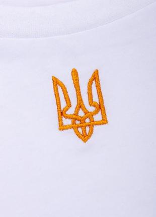 Патриотическая футболка оверсайз с гербом, с трезубом, oversize патриотическая футболка2 фото