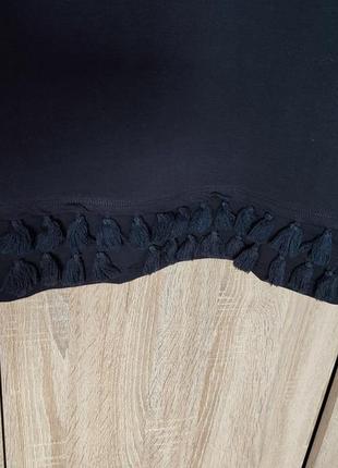 Прикольное черное хлопковое платье платье платье платья размер 48-503 фото