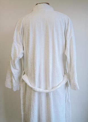 Білосніжний банний халат з карманами2 фото