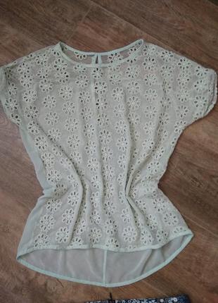 Модный лук юбка и шифоновая блуза2 фото