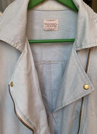 Джинсовый пиджак оверсайз mango6 фото