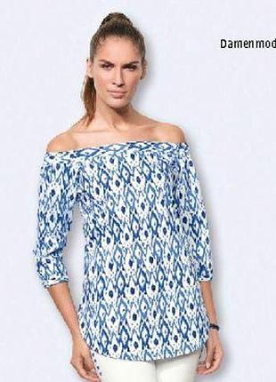 Элегантная блуза в стиле кармен от  дизайнера steffen schraut (германия),размер s-m