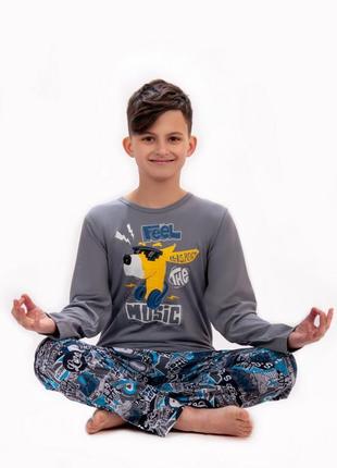 Легкая хлопковая пижама для подростков, подростковая пижама4 фото