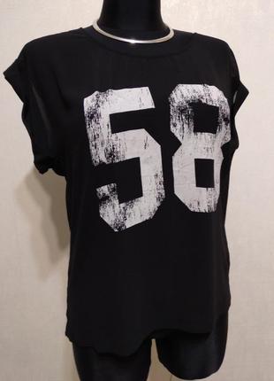 Легкий шифон нова блузка з цифрами h&m