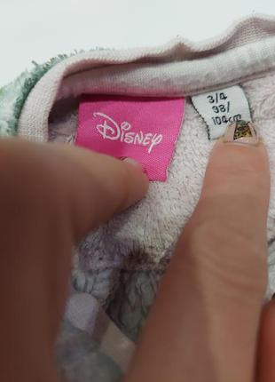 Флисовый комбинезон, пижама травка от disney с принцессой белль 3-4 года7 фото