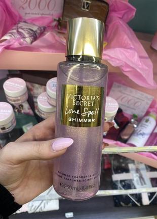 Мист спрей мыст виктория сикрет victoria’s secret love spell shimmer vs скамейки шиммер