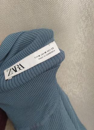 Кофта джемпер светр светрик з одним рукавом з відкритими плечима водолазка zara6 фото