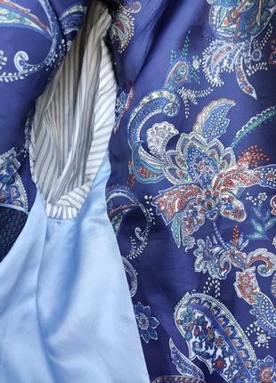 Брендовый мужской пиджак шерстяной блейзер классический стильный синий винтаж англия skopes7 фото