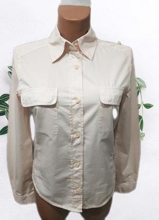 Классическая хлопковая рубашка модного итилийского бренда max mara.1 фото