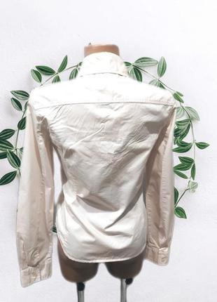 Классическая хлопковая рубашка модного итилийского бренда max mara.5 фото