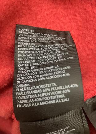 Тёплая флисовая новогодняя толстовка свитшот h&m топ санта оверсайз с капюшоном размер xs7 фото