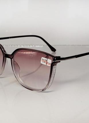 Очки женские для зрения с тонированной линзой, минус