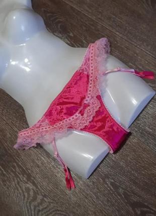 Брендовые новые красивые трусики с креплениями для чулок р. 14 от ann summers