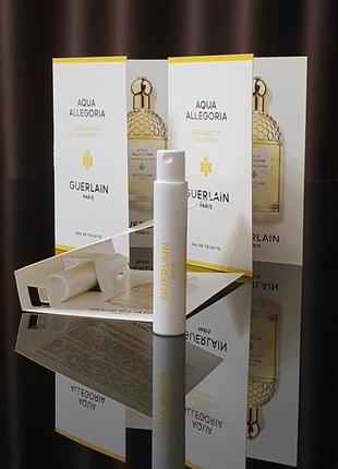 Оригинальный пробник 
guerlain aqua allegoria bergamote calabria eau de toilette_ 1ml