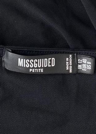 Платье вечернее мини в сетку сукня міні в сітку misguided3 фото