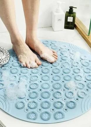 Нескользящий круглый коврик для душа massage foot rad4 фото