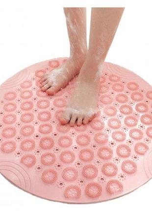 Нескользящий круглый коврик для душа massage foot rad7 фото