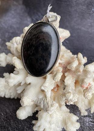 Підвісок овал з натуральним каменем гіперстен кулон з натуральним гіперстеном ...