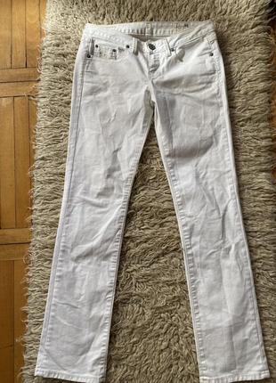 Білосніжно білі прямі класичні фірмові джинси g star raw. оригінал