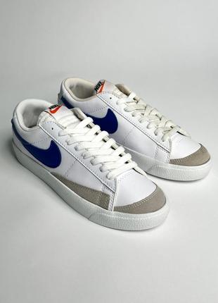 Кросівки nike blazer low white/blue