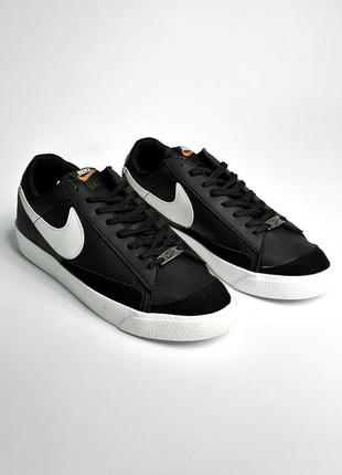 Кросівки nike blazer low black/white