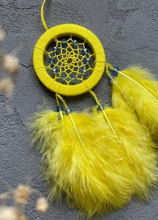 Желто голубой ловец снов хранитель снов желто голубой ловец снов3 фото