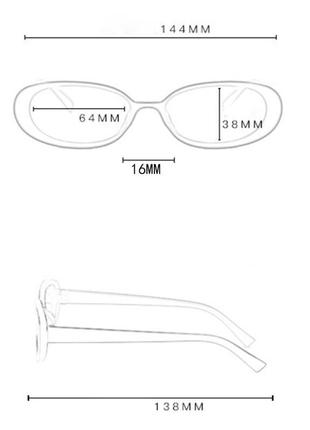 Окуляри окуляри uv400 сонцезахисні сонце в стилі 90-х трендові нові чорні8 фото
