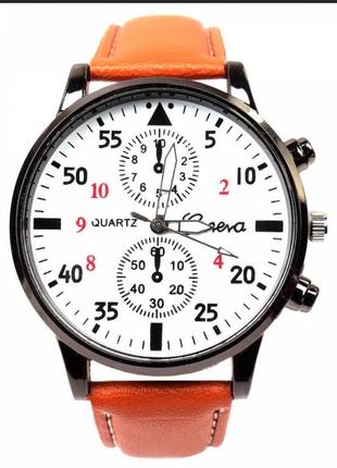 Чоловічий класичний наручний годинник +браслет4 фото