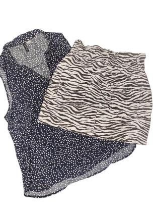Стильная джинсовая юбка zara, trf collection, размер м