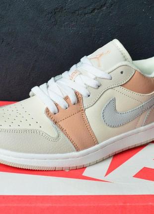 Женские кожаные кроссовки nike air jordan #найк