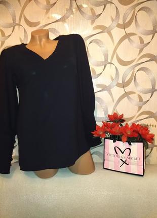 Черная стильная блуза 44/46р