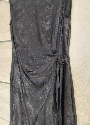 👠шикарное чёрное изящное вечернее💄 коктельное платье с вырезом лодочкой next ( размер 38-40)6 фото