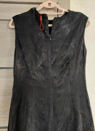 👠шикарное чёрное изящное вечернее💄 коктельное платье с вырезом лодочкой next ( размер 38-40)7 фото