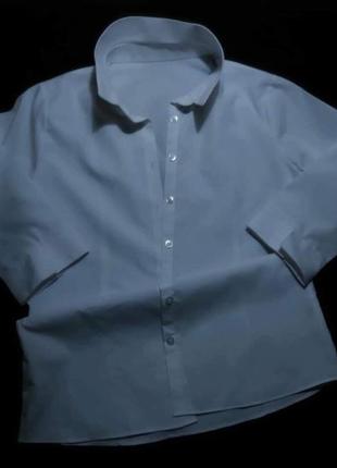 Классическая белая рубашка блузка george2 фото