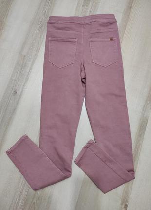 Скіні джинси стрейч, високі пудрові джинси слім від zara на дівчинку-підлітка2 фото