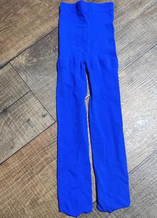 Колготы цветные синие детские колготки