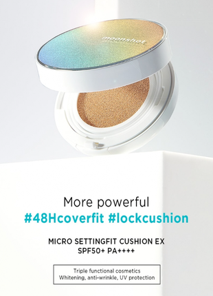 Тональний кушон moonshot micro settingfit cushion ex spf50+ pa++++ (відтінок #101 ivory)2 фото