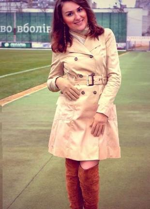 Продам бежевый тренч zara