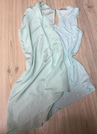 Zara блуза ассиметрич р.s