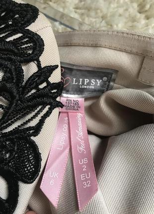 Lipsy london платье с кружевом4 фото