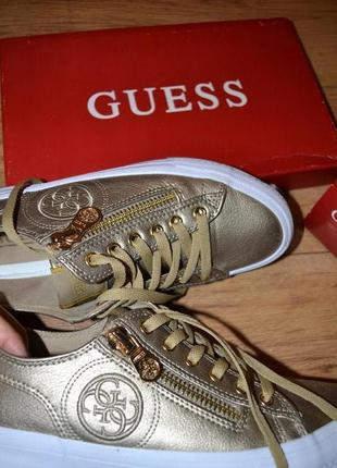 Кожаные кеды гесс оригинал кожа guess5 фото