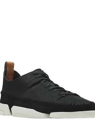 Шкіряні кросівки clarks trigenic flex black