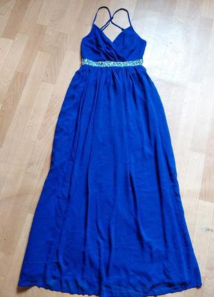 Вечернее платье, синее платье, платье синее, платье праздничное.р.с3 фото