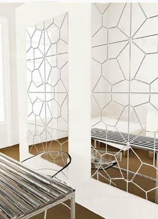 Декор для дома. настенное панно зеркальное 2000*1000мм (панно, модель r5)