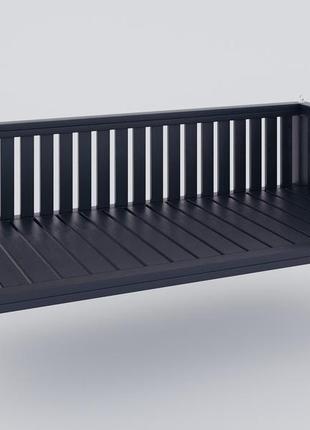 Гойдалка дерев'яна - підвісний диван сірий wl-d1-grey.