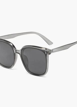 Модні стильні універсальні сонцезахисні окуляри, transparent grey1 фото